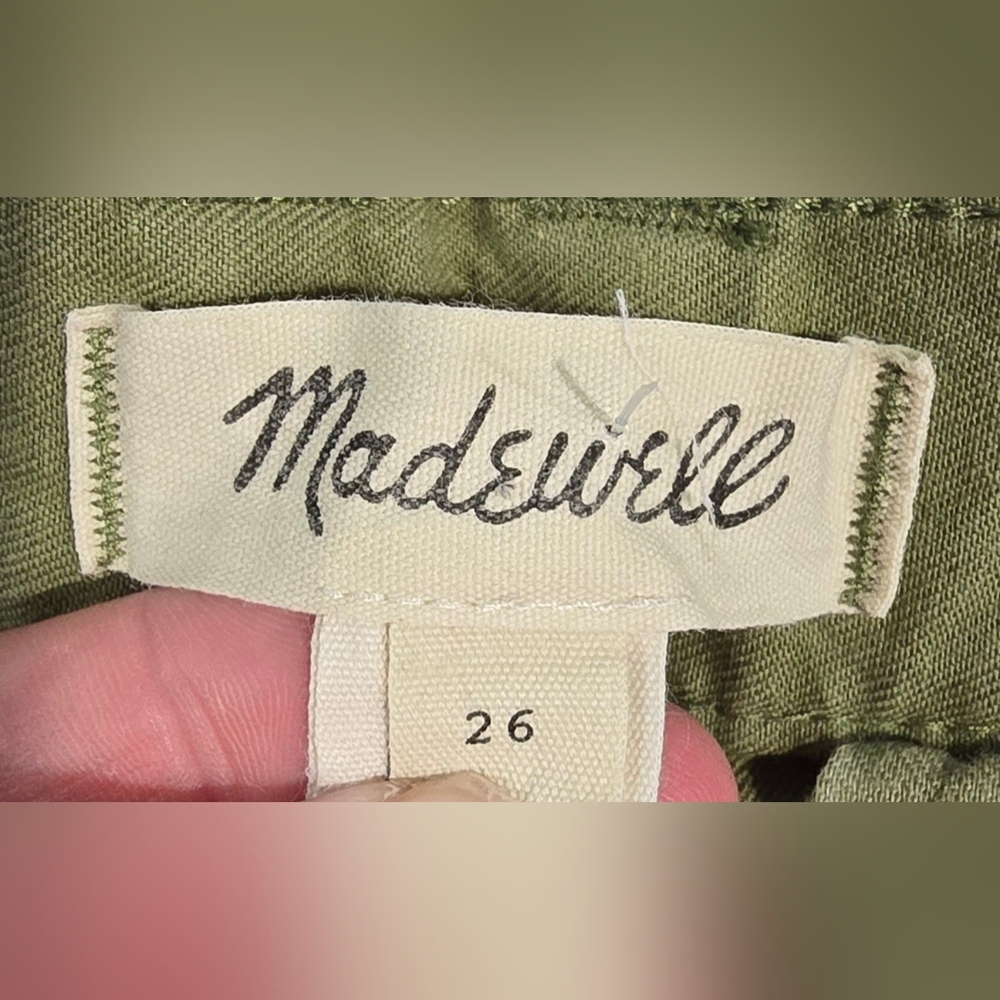 Madewell Low Slung Straight Leg Cargo Pants Size 26 - Picture 6 of 8